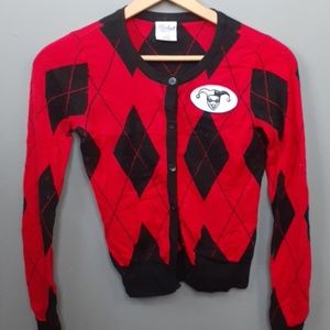 Harley Quinn Argyle Cardigan